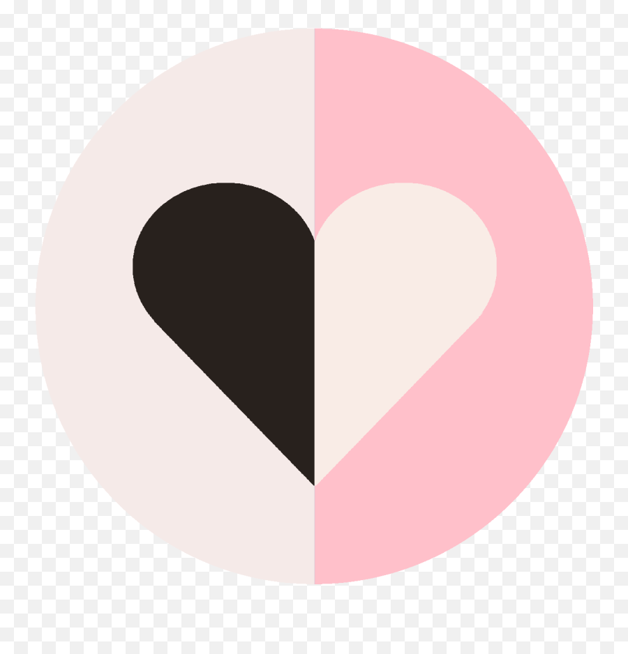 Whiteblackpink - Heart Clipart Full Size Clipart Love Black And Pink Heart Emoji,Coffee And Broken Heart Emoji