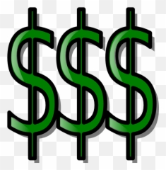 Dollar Sign Money Currency Symbol Clip - Signs Transparent Emoji