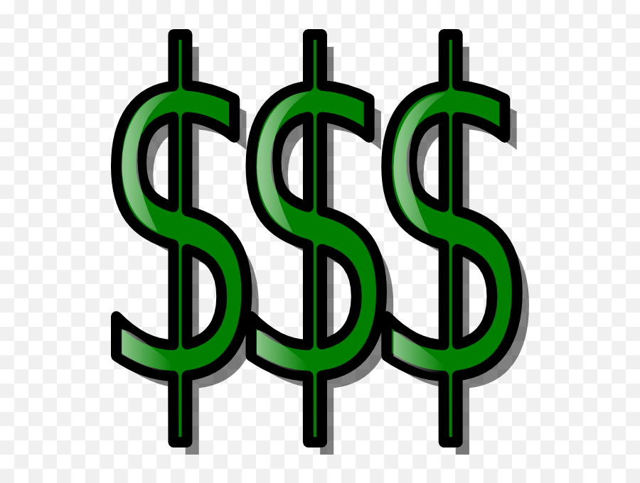 Dollar Sign Money Currency Symbol Clip - Money Signs Transparent Emoji,Dollar Sign Emoticon