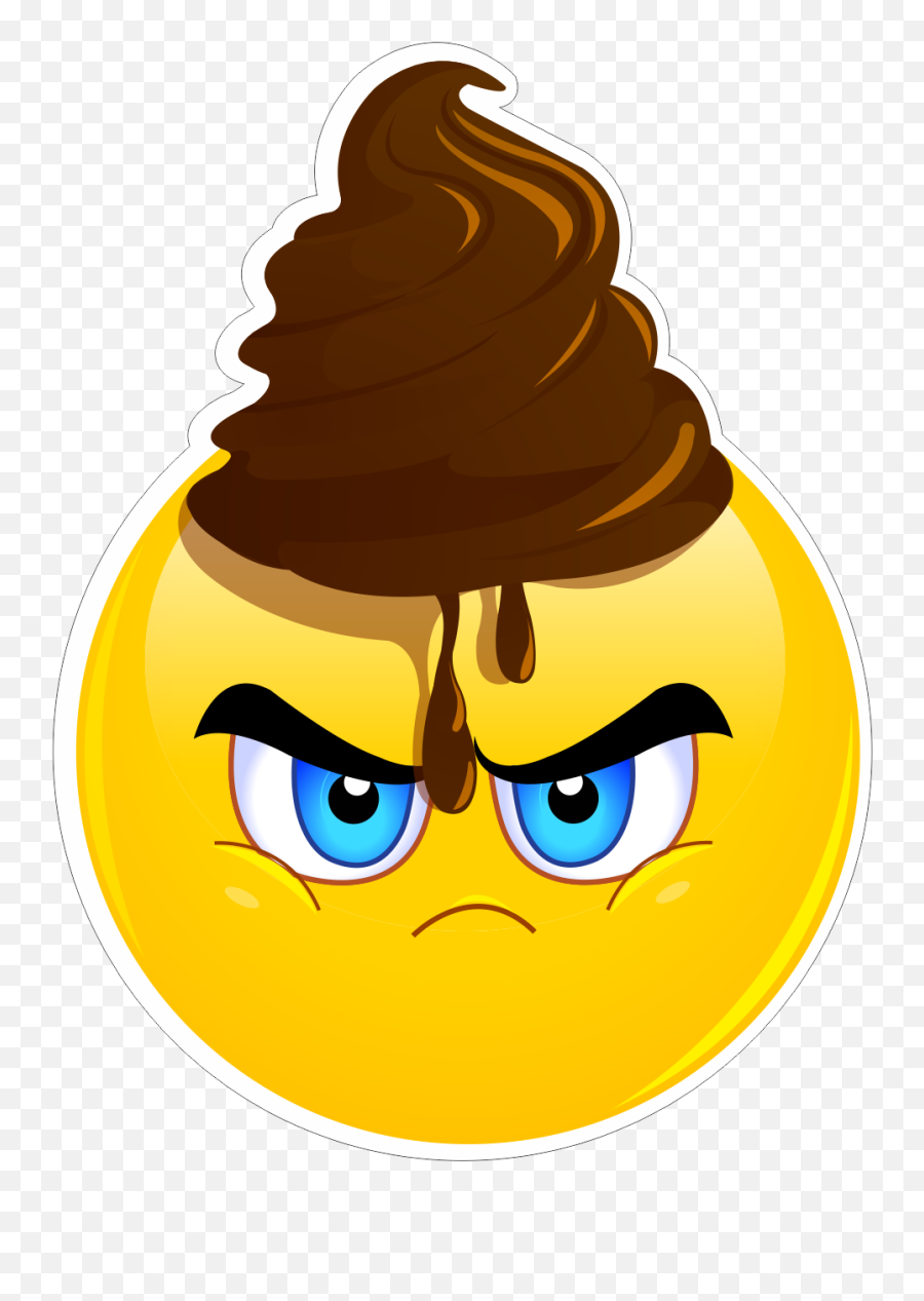 Poop - Poop Head Emoji,Blue Head Emoji