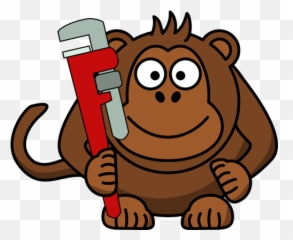 Monkey With Wrench - Cartoon Monkey Clipart Emoji,Animal Emojis