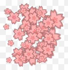 Sakura Blossoms Decoration Vector - Clipart Cherry Blossom Flowers Emoji,Sakura Blossom Emoji