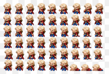 Sv Battlers Spider - Rpg Maker Mv Tall Characters Emoji,Furrowed Brow Emoticon