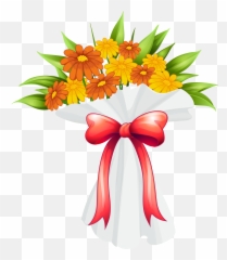 Bouquet Vector Bridal Transparent Png Clipart Free - Clipart Flower Bouquet Png Emoji,Bouquet Emoji