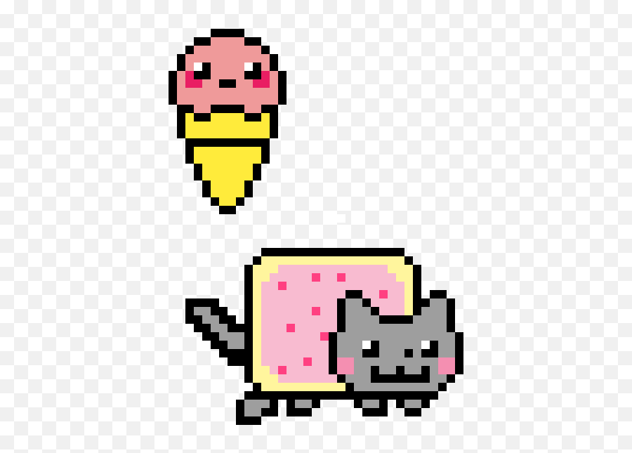Pixilart - Nyan Cat Emoji,Nyan Cat Emoticon Google Chat