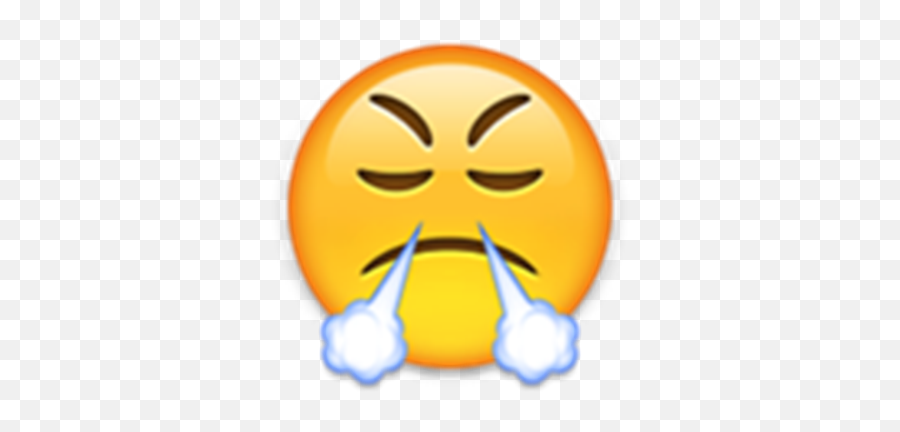 Angry Emoji - Steam From Nose Emoji,Angry Emoji