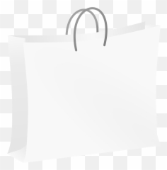 Free Shopping Bag Transparent Background Download Clip - White Clipart Emoji