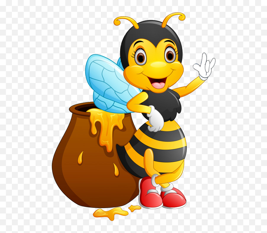 Clipart Animals Honey Bee Ily - Desenho De Abelha Fofo Emoji,Honey Bee Emoji