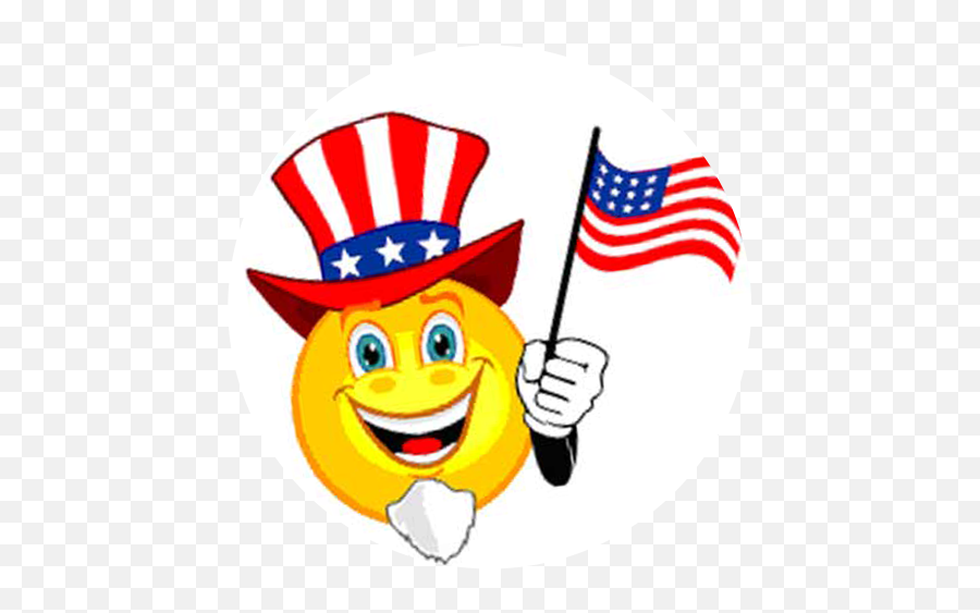 Weekly Themes U2013 Smokey Hollow Day Camp - Smiley American Emoji,American Flag Emoticon
