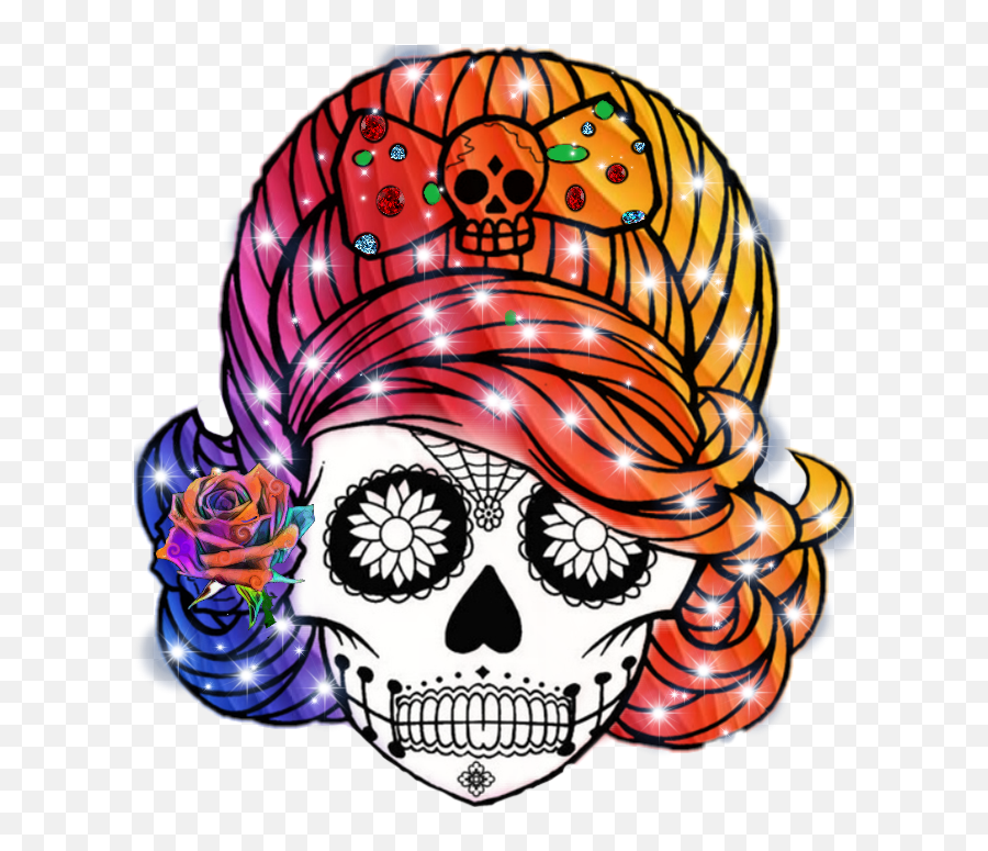 Sugar Skull - Calaveras Mexicanas Para Pintar Emoji,Sugar Skull Emoji