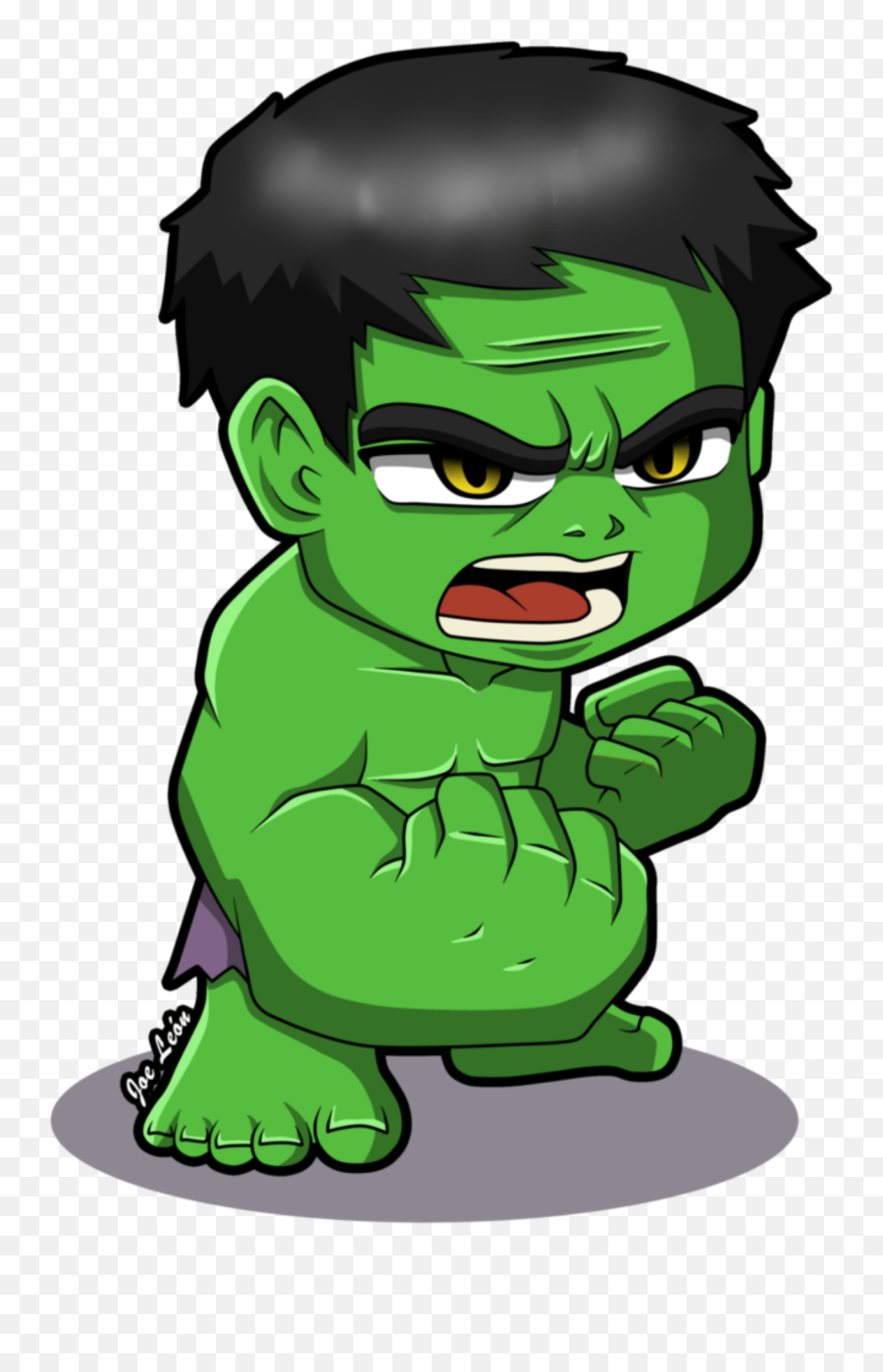 Mq Green Hulk Fan Anime Hero - Sticker By Marras Hulk Chibi Png Emoji,Hulk Emoji 2
