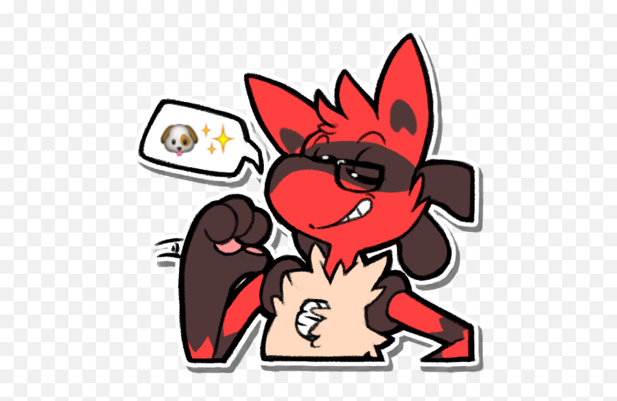 Telegram Pup By Shugowah - Fur Affinity Dot Net Cartoon Emoji,Wah Emoji
