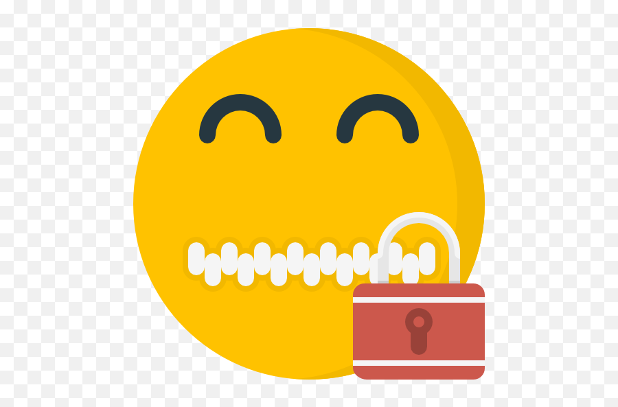 Secret - Free Smileys Icons Zipped Mouth Emoji With Padlock,Secret Skype Emoticon