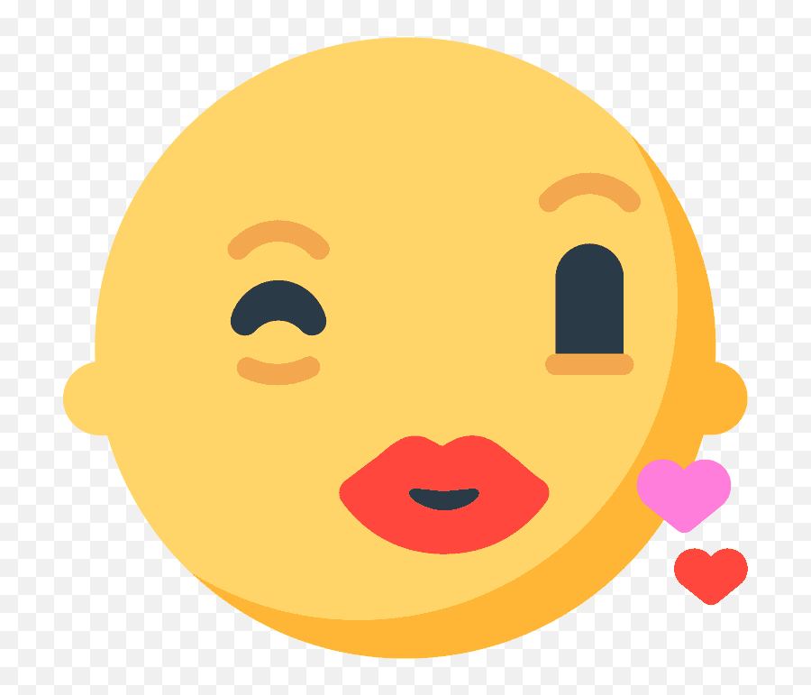 Face Blowing A Kiss Emoji Clipart - Mozilla Emojis,What Is The Kissing Emoji