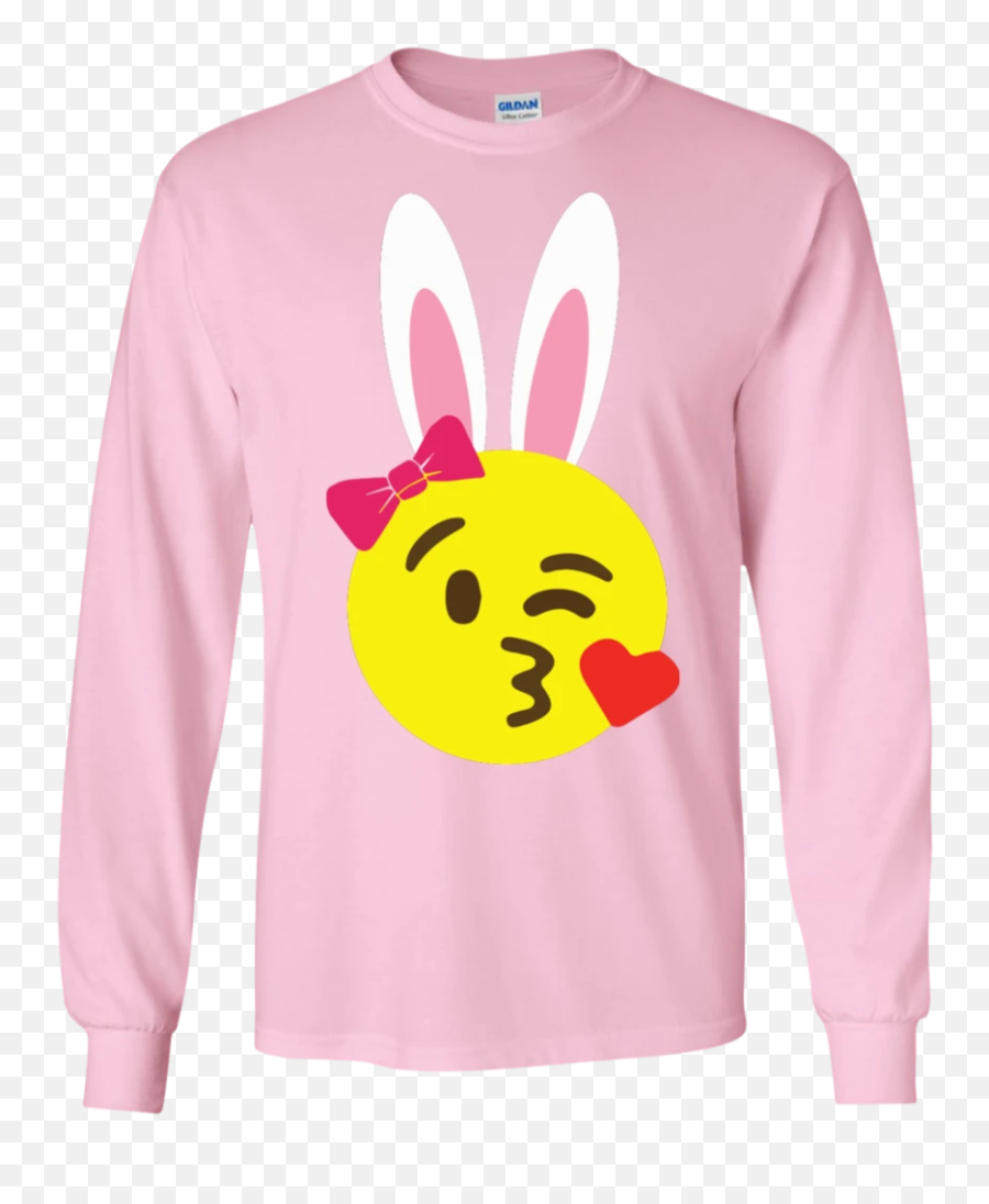Easter Bunny Emoji Ls Tshirt - Teeevercom U2013 Tee Support,Paw Emoji