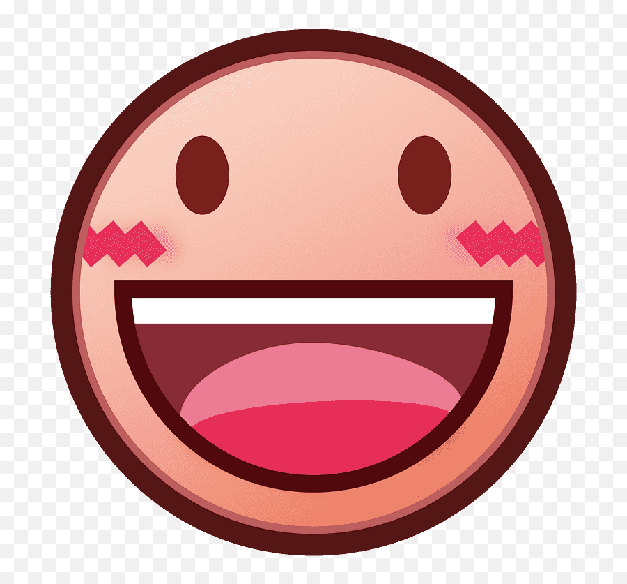 Grinning Face Emoji Clipart - Face Emoji Heart Eyes,Big Grin Emoji