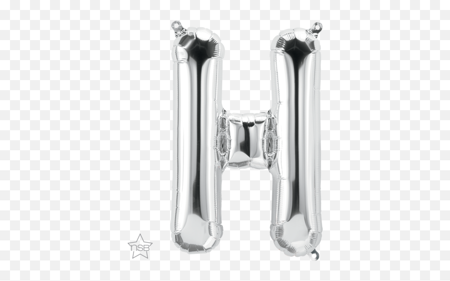 41cm Letter H Silver Foil Balloon - Air Fill Only 59614 Silver Balloon Letter H Emoji,Nutcracker Emoji