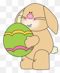 Easter bunny with eggs clipart - ClipartBarn Eggs Hunt Art Emoji