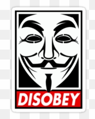Guy Fawkes Mask - Anonymous Sticker Emoji