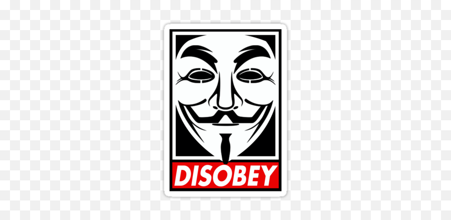 Guy Fawkes Mask - Anonymous Mask Sticker Emoji,Guy Fawkes Emoji