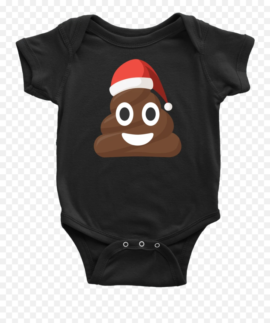 Funny Christmas Poop Emoji Santa Hat Shirts U2013 Customizedclothing - Infant Bodysuit,Emoji Christmas Sweater