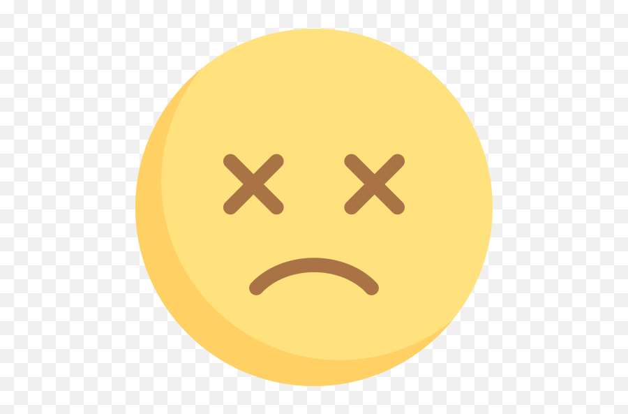 Free Icons - Circle Emoji,Dead Emoticon