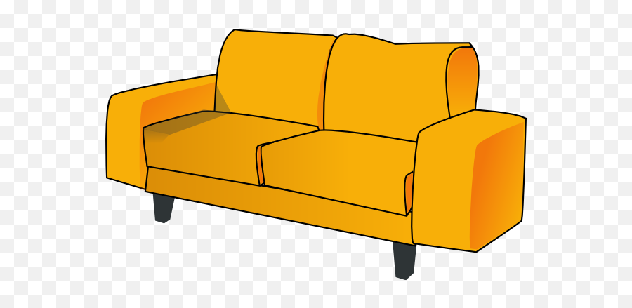 Couch Clipart Couch Transparent Free - Couch Clipart Emoji,Sofa Emoji