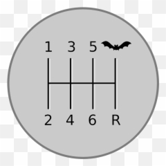 Batmobile Gearshift - Circle Emoji