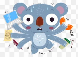 Koala Emoji For Ree - Stressed Cartoon