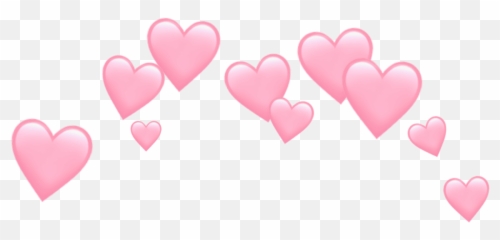 Freetoedit - Heart Emoji Crown Transparent,Heart Emoji Meme