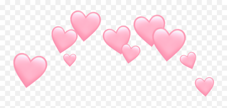 Freetoedit - Heart Emoji Crown Transparent,Heart Emoji Meme
