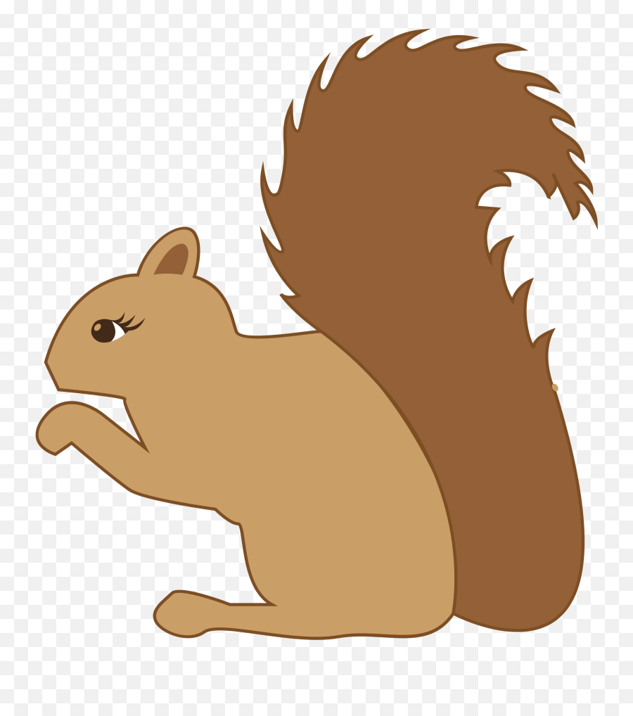 Squirrel Silhouette Chipmunk Clip Art - Squirrel Black And White Png Emoji,Squirrel Emoticon