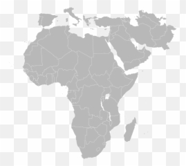 Blankmap - Map Of Africa And Southwest Asia Emoji