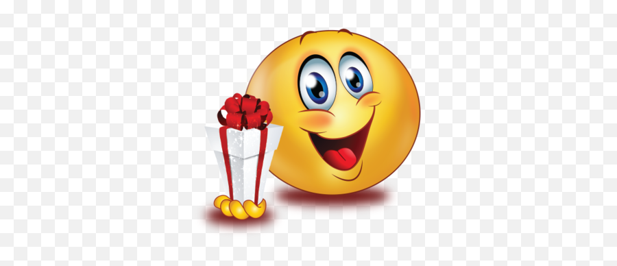 Happy With Gift Emoji - Spruch Montag Motivation,Copyright Emoji