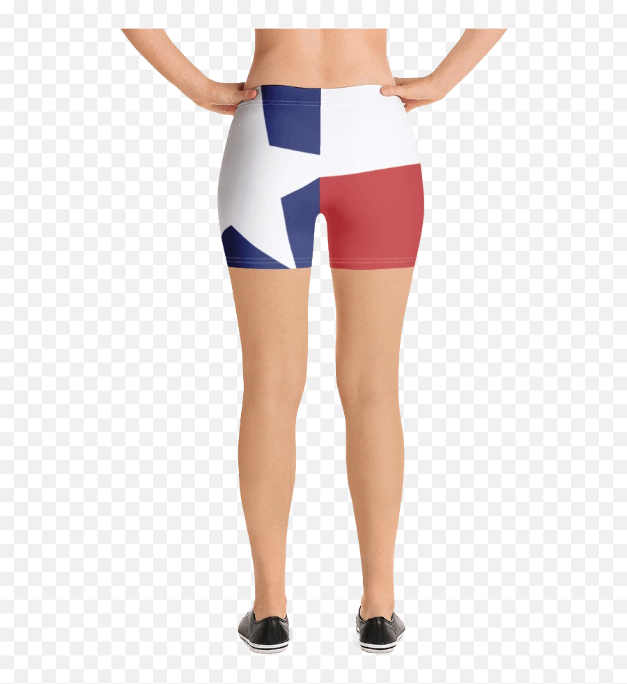 Texas Flag Spandex Shorts - Capri Pants Emoji,Texas Flag Emoji Facebook