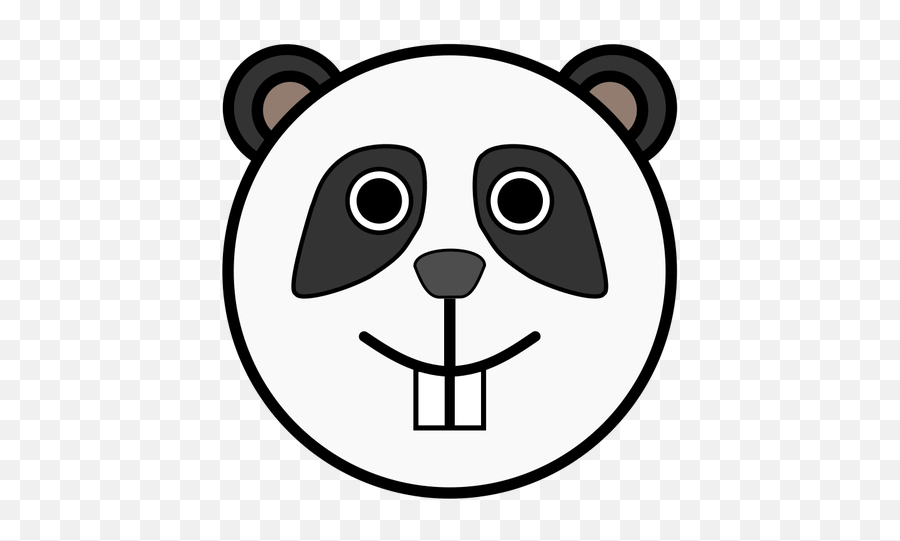 Panda Sketch - Funny Animal Faces Cartoon Emoji,Lips Emoji