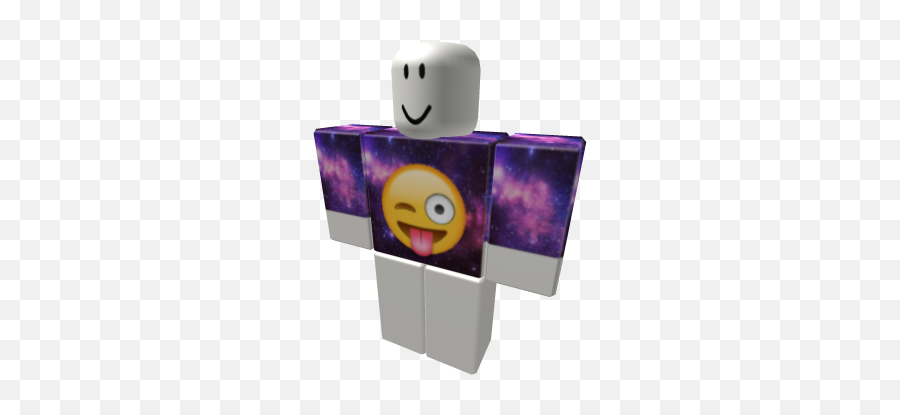 Galaxy Happy Winking Face Emoji T - Stranger Things Roblox Clothes,Winking Face Emoji