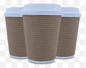 350ml Horizontal Ripple Paper Coffee - Cup Emoji