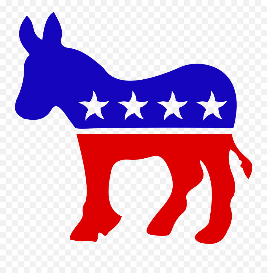 Democratic Donkey Vector Clipart Image - Democratic Party Emoji,Horse Airplane Emoji