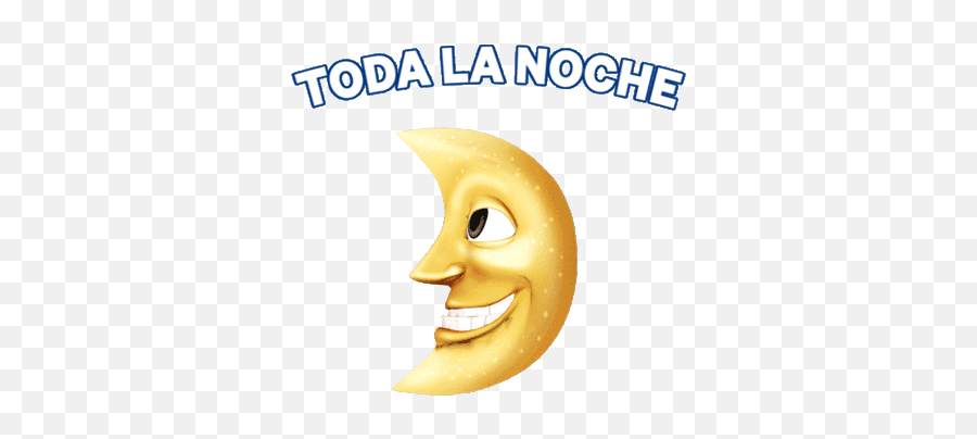 Toda La Noche Moon Gif - Cartoon Emoji,Moon Emoticon Text