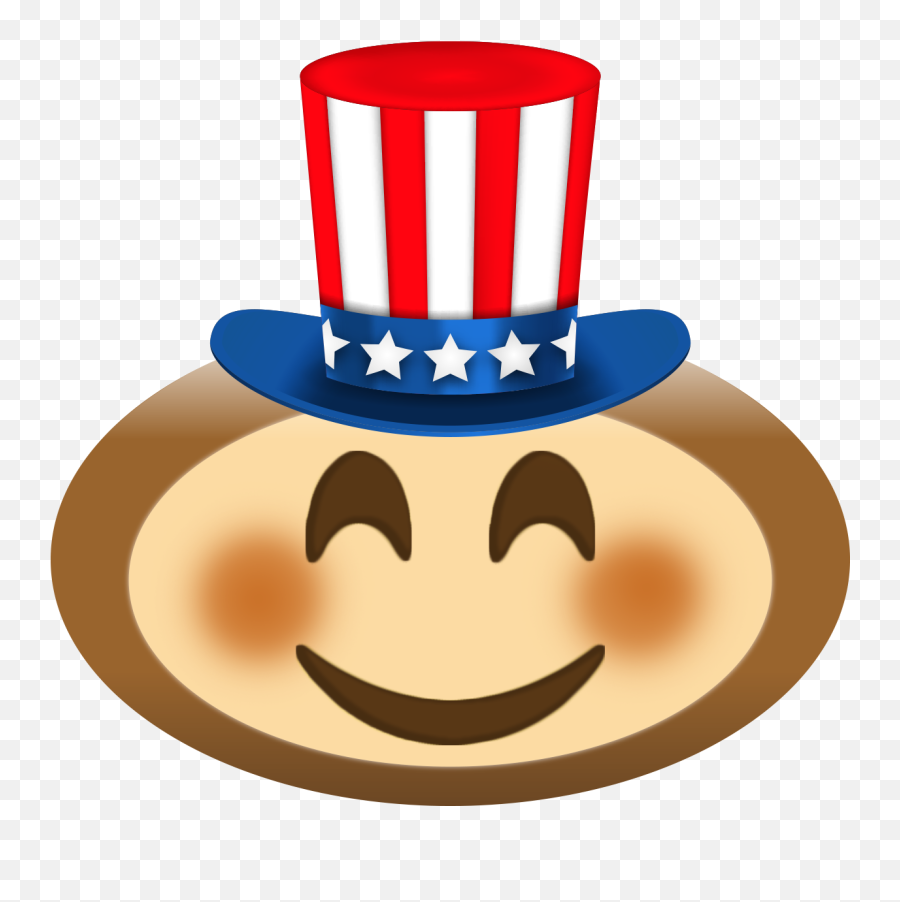 Brutus Emoji - Uncle Sam,Independence Day Emoji