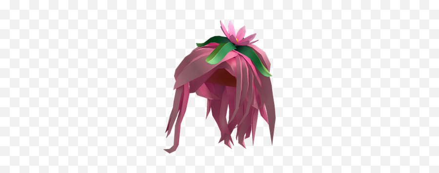 Flower Hair Transparent Png Clipart - Pink Hair Roblox Id Emoji,Flower In Hair Emoji