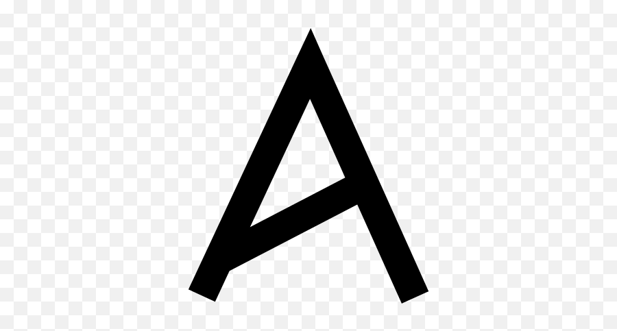 Greek Alpha 03 - Ancient Symbol For Alpha Emoji,Sunrise Emoji
