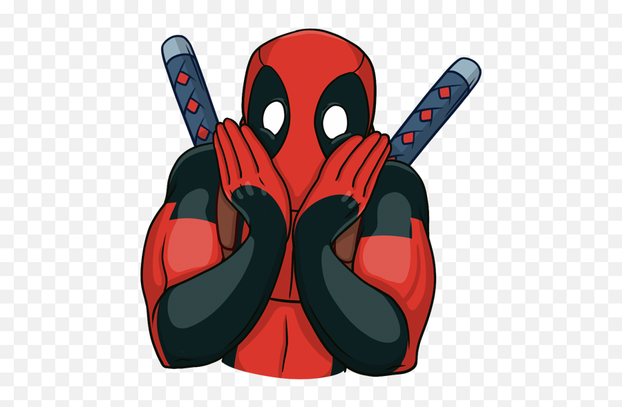 Vk Sticker 10 From Collection Deadpool Download For Free Emoji,Deadpool Emoji Download