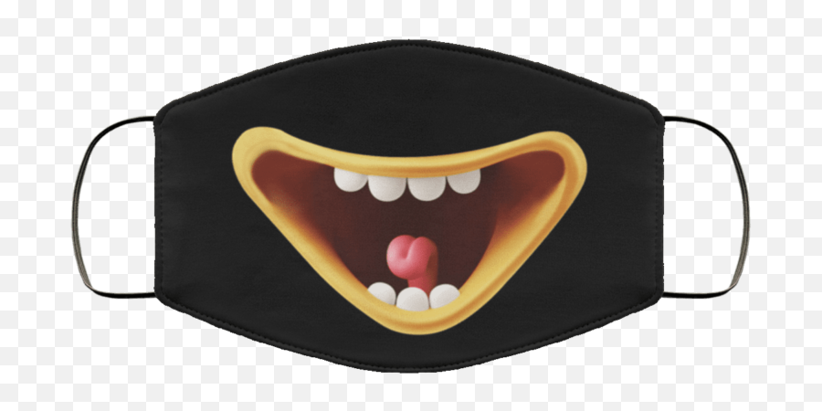 Smiley Mouth Mask - Smiley Face Mask Emoji,Mischief Emoji