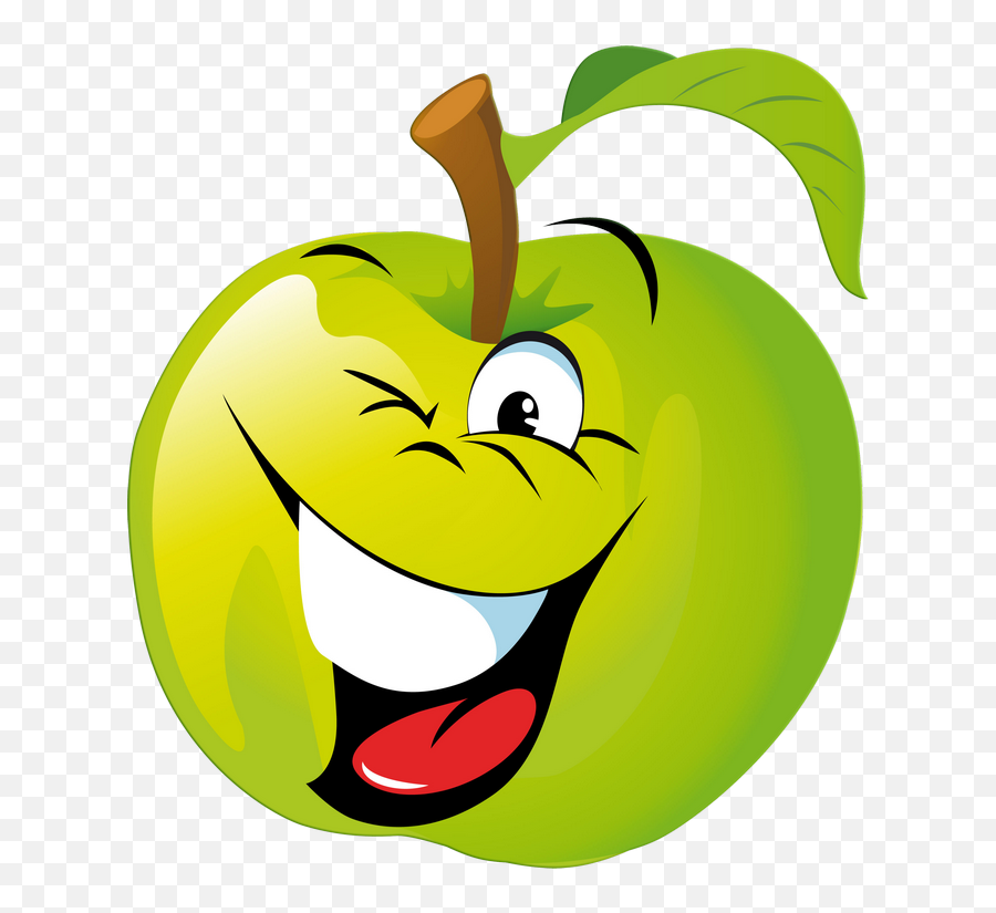 Funny Fruit Drawing For Kids Cute Emoji - Eating Fruits And Vegetables Emoji,Fruit Emoticon