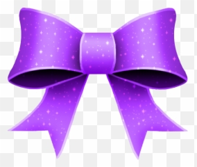 Ribbon Png Purple Bow Template - Violet Clipart Emoji