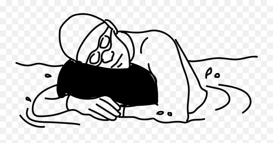 Free Swimming Pool Swimming Vectors - Kolam Renang Animasi Black White Emoji,Sleep Emoticon