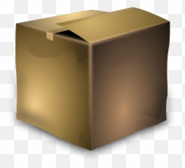 Vector Image Of Used Brown Cardboard - Old Cardboard Box Clipart Emoji,Empty Box Emoji
