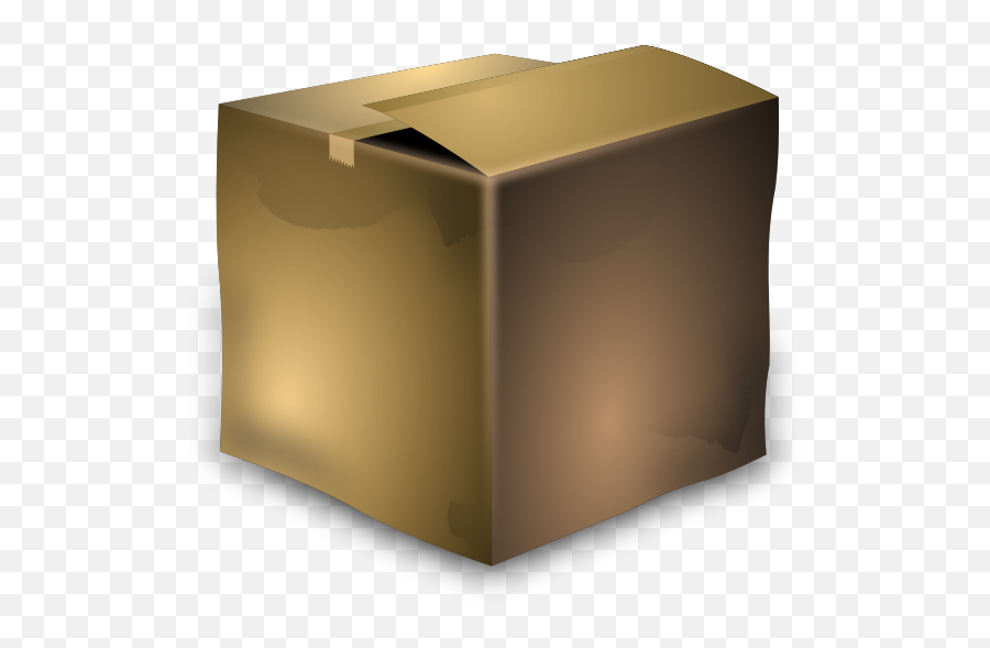 Vector Image Of Used Brown Cardboard - Old Cardboard Box Clipart Emoji,Empty Box Emoji